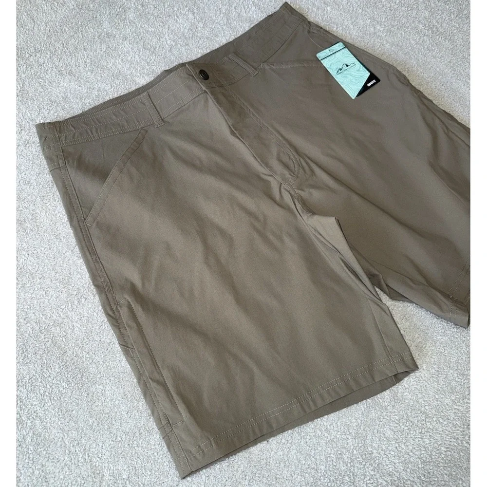NWT American‎ Outback Shorts Green Gray Mens Size Large